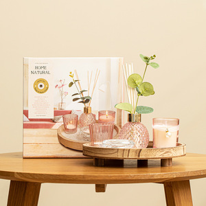 ชุดเทียนหอม LANJO พร้อมถาดไม้ทำมือ สำหรับตกแต่งห้องน้ำและบ้าน - Product Image 2
