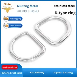 304 roestvrij staal <span class=keywords><strong>D</strong></span>-vormige <span class=keywords><strong>ring</strong></span> Naadloze ringriem Halfronde gesp Model Y0670 Geen afwerking - Product Image 5
