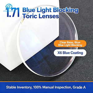 Lentes Ópticas Graduadas de Alta Miopía, Ultrafinas, Anti Luz Azul, Tóricas, Doble Asféricas 1.71, <span class=keywords><strong>para</strong></span> <span class=keywords><strong>Astigmatismo</strong></span> de Alta Potencia - Product Image 1