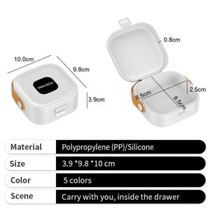 กล่องเก็บสายชาร์จหูฟังบลูทูธแบบสี่เหลี่ยม 5 สี สำหรับใช้งานกลางแจ้ง - Product Image 3