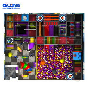 Nouvel espace de jeu de parc d'attractions intérieur aire de jeux à thème intérieure pour enfants avec toboggan tubulaire et sondage à balles - Product Image 2