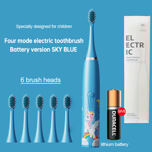 <span class=keywords><strong>Brosse</strong></span> à <span class=keywords><strong>Dents</strong></span> Électrique Sonique pour Enfants à Piles, Souple, pour 3-15 Ans, 6 Têtes de Rechange, OEM - Product Image 5