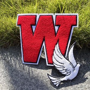 Borduurwerk Glitter <span class=keywords><strong>Patch</strong></span> Custom Groot Ijzer Op Dier Leeuw Tijger Draagt Chenille Patches - Product Image 6