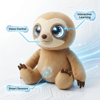 Sloth AI Electric Interactive Plush Toy Cuteyeah CL129 2026 New Arrival Gift for Kids Soft Stuffed Animal Holiday Mystery Box