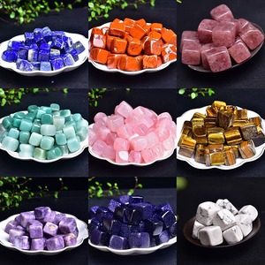 Natural Crystal <strong>Cube</strong> <strong>Stone</strong> Polished Gemstone <strong>Cube</strong> Amethyst Rose Quartz Obsidian Aventurine <strong>Cubes</strong> Pocket <strong>Stone</strong> for Gift 2cm - Product Image 2