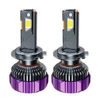 Accessoires de voiture, trois tubes en cuivre, phares LED 220W, ampoules de voiture 9005 9006, H1 H3 H4 H7 H11, phares LED pour voiture