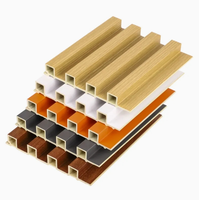 Panneaux muraux en PVC/WPC 3D cannelés pour décoration intérieure - Matériaux d'isolation thermique - Prix d'usine