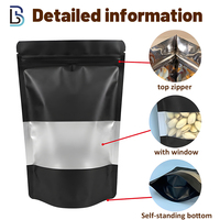 Sachets Doypack refermables Lebei avec fenêtre pour poudres, snacks et noix – Emballage Mylar à fermeture éclair