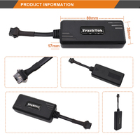 Rastreador GPS para vehículos TrackTok CY05 9-90V para coche camión e-bike motocicleta GSM GPRS red seguimiento GPS en tiempo real a través de aplicación gratuita