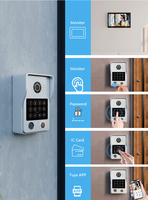 Sistem Interkom Video Layar Sentuh Anjielo Smart 4-Wire 1080P IP65 Tahan Air dengan Penglihatan Malam dan Transmisi Jarak Jauh
