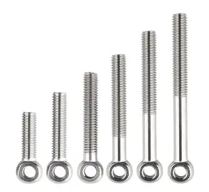 Thread Bolt M3 M4 M5 M6 DIN 444 Stainless Steel Full Thread Lifting Screw Eye Bolt