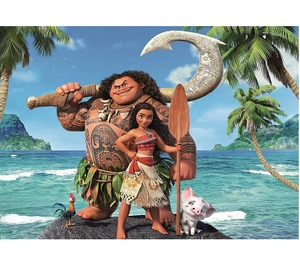 Fondo de Fotografía para Fiesta de <span class=keywords><strong>Cumpleaños</strong></span> de Moana, Playa de Verano, 5x3 pies, Vinilo/Tela, Suministros para Niñas - Product Image 1