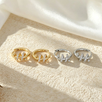 Boucles d'oreilles créoles Huggie en spirale torsadée pour femme, avec zircon incrusté, bijoux de mode chic et tendance