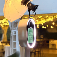 Photo Booth Selfie Kustom Layar Sentuh Berbahan Metal untuk Pernikahan dengan iPad, DSLR & Printer