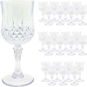 Fournitures pour Grandes Événements et Fêtes, Gobelets à Vin en Plastique Bleu Vintage pour Réception de Mariage - Product Image 5