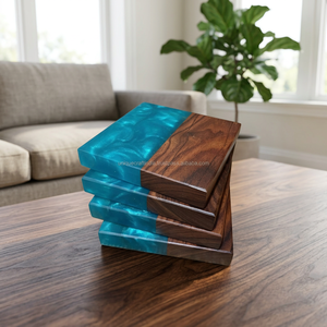 Los Más Vendidos: Posavasos de Resina Epoxi de Madera de Lujo, Elegantes Manteles Individuales para Bebidas, Decoración Sofisticada a Precios Competitivos, Artesanía en Resina - Product Image 1