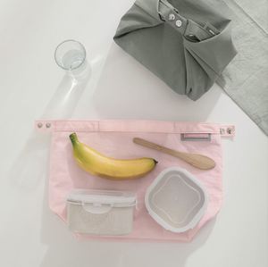 Nylon Bento Bag Portable Insulation <b>Lunch</b> <b>Box</b> 7 Inch Lightweight for <b>Work</b> and Commuting with Open Closure - Product Image 2