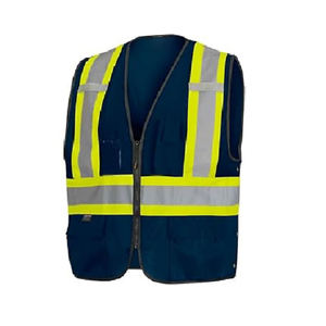 Chaleco DE TRABAJO personalizable de alta calidad para hombre Color de contraste sólido Uniformes de precio de fábrica de Bangladesh de la mejor calidad - Product Image 2