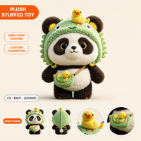 Peluche personnalisée avec yeux cousus sécurisés, rembourrage en coton PP, figurine mascotte OEM ODM pour cadeaux de fêtes