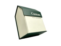 Boîte cadeau pliable en carton rigide noir mat de luxe avec logo personnalisé, fermeture magnétique, forme de maison, vide
