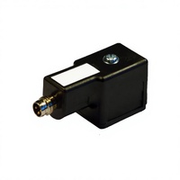 Connecteur de vanne solénoïde EB-M2N02000A-08MD3 M8 mâle 3 broches IP67 étanche LED noir pour connexion industrielle