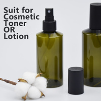 Flacon pulvérisateur unique en plastique pour cheveux, flacon cosmétique vide à brume fine avec épaule inclinée pour shampoing et lotion