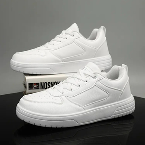 Scarpe da ginnastica Casual con LOGO personalizzato <span class=keywords><strong>basse</strong></span> da Skateboard con lacci solide scarpe da <span class=keywords><strong>uomo</strong></span> alla moda scarpe da passeggio traspiranti - Product Image 5