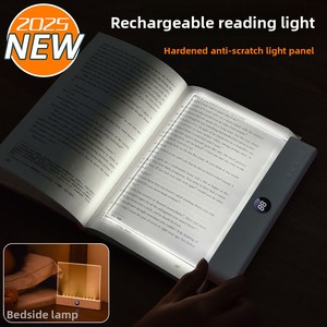 2026 New Hot <b>LED</b> flat reading <b>light</b> <b>rechargeable</b> book <b>light</b> for dormitory and bedroom portable student Custom Logo Book <b>Light</b> - Product Image 1