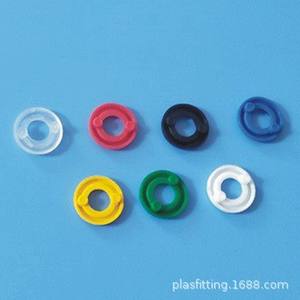 Anillos de Retención de Siete Colores de Alta Calidad, Tuercas de Plástico PP Utilizadas para Conectores Rectos de Placa Pasante Luer - Product Image 5