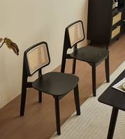 MULIGNA Mobilier de restauration rapide de haute qualité personnalisable, chaise de salle à manger en rotin et bois pour restaurant, cuisine intérieure