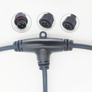 LEDライト用防水コネクタM12 M16 M19 IP 68 T型ケーブルコネクタ工場カスタマイズ - Product Image 1