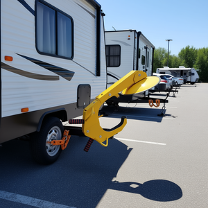 Abrazadera de bloqueo de rueda para remolque, 10,5 pulgadas, de metal, antirrobo, para remolques, coches, camiones, SUV - Product Image 2