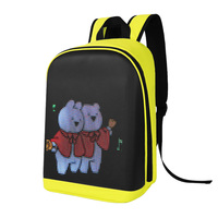 Mochila LED 3D única para motocicleta, letrero para caminar para motocicletas, accesorio para publicidad