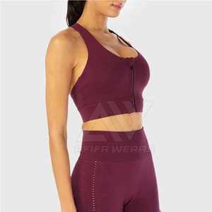 Meilleure qualité femmes une épaule Crop sport soutien-gorge nouveau Design Fitness Gym porter pour Yoga course disponible XL XS tailles faites - Product Image 5
