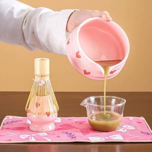 Modern Japanese Ceramic Bowl <b>Set</b> With Chasen and Chashaku 4-In-1 <b>Matcha</b> Preparation Kit - Product Image 4