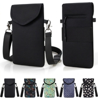 Étui de téléphone en néoprène pour iPhone 17/16/15/14 Pro Max, Samsung S25, pochette de téléphone bandoulière avec cordon de cou