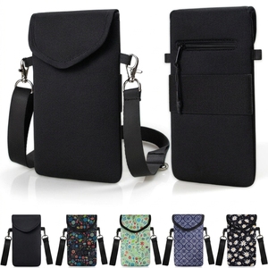 Étui de téléphone en néoprène pour iPhone 17/16/15/14 Pro Max, <span class=keywords><strong>Samsung</strong></span> S25, pochette de téléphone bandoulière avec cordon de cou - Product Image 1