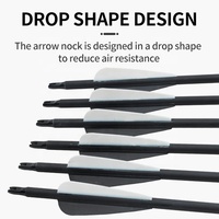 Flechas de espuma para tiro con arco, puntas de espuma EVA, flechas de seguridad para juegos de combate CS, eje de fibra de vidrio para actividades de equipo y entretenimiento al aire libre