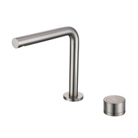 Ensemble de douche encastré minimaliste en cuivre brossé avec douchettes murales et à main pour salle de bain
