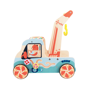 Passeggino in Legno Montessori per Bambini con 4 Ruote a Forma di Auto, Vendita all'Ingrosso - Product Image 3