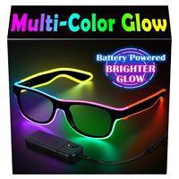 Lunettes LED multicolores à haute luminosité, nouveauté pour fêtes, durables, écologiques, NOUVELLES ARRIVÉES, MEILLEURES VENTES, 3 modes, mariage, anniversaire