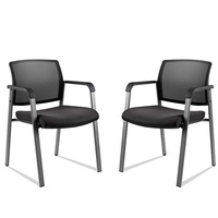 AOQI – chaises de conférence empilables en tissu à cadre métallique, chaise de réception en maille pliable à dossier moyen, 2022