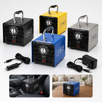 Générateur d'ozone portable mini, directement de l'usine, purificateur d'air avec minuterie 0-180 min, adaptateur secteur 12V pour voiture, purificateur d'air pour voiture