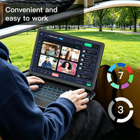 Étui Clavier pour Samsung Galaxy Tab S7 S8 S9 FE S10 Lite Ultra, Housse pour Tablette 11 12.4 14.6 Pouces