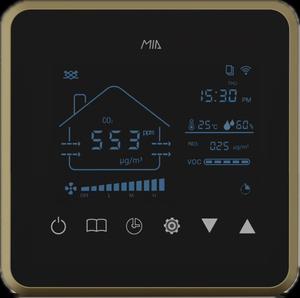 Contrôleur <span class=keywords><strong>de</strong></span> ventilation <span class=keywords><strong>à</strong></span> récupération d'énergie avec ventilateur BLDC PMW <span class=keywords><strong>de</strong></span> 4 pouces, type 86, VOC, PM2.5, CO2, température, humidité, Rs485 Modbus - Product Image 2