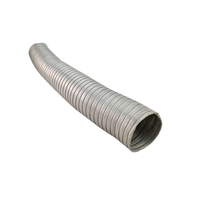 Tuyau d'échappement de fumée d'air Flexible en aluminium d'hôpital pour le projet de conception graphique ignifuge de système de Ventilation de salle de bains de cuisine
