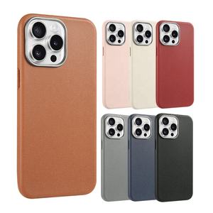 Funda Protectora para Teléfono, Resistente a Impactos, de TPU Suave, Imitación Piel, para iPhone 17, 16 Pro Max, 15, 14 <span class=keywords><strong>Plus</strong></span>, 13, 12, 11, Xr, Xs - Product Image 1