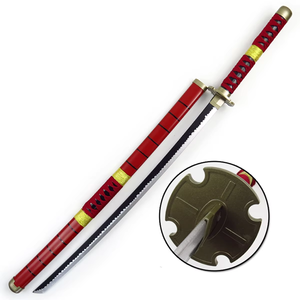 Une pièce <span class=keywords><strong>Zoro</strong></span> épée populaire Anime jouet épée bambou japon Cosplay épées pour enfants 104CM - Product Image 5