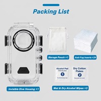 Boîtier étanche 60M pour Insta360 X6, étui de plongée anti-buée avec verrou de sécurité, lentille transparente, accessoires de protection pour caméra d'action