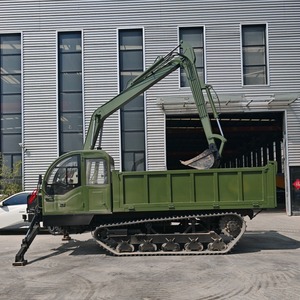 Micro Automatique 4 Roues Motrices Chargement Avant Diesel Roue Dump 4x4 Benne Hydraulique Béton Dumper Mini Site Dumper Avec Ce - Product Image 4